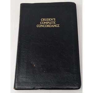 Cruden's COMPLETE CONCORDANCE, Revised - Black‎ Bonded Leather, 1986 Dugan